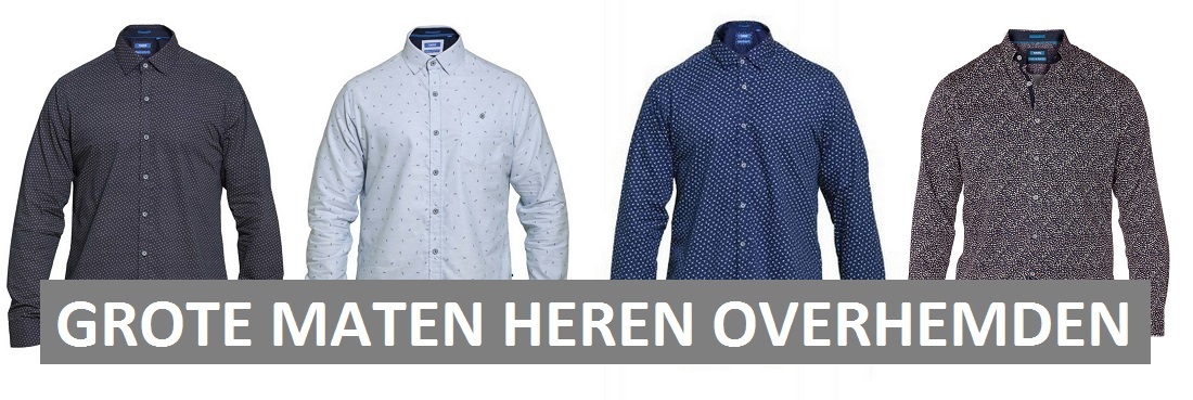 Grote maten heren overhemden actie | Bigmensfashion Grote maten jassen heren kopen? Bigmensfashion